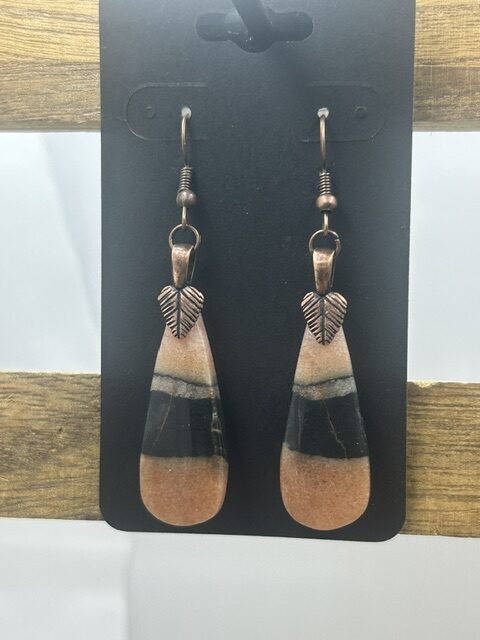 Zebra Marble Earrings
